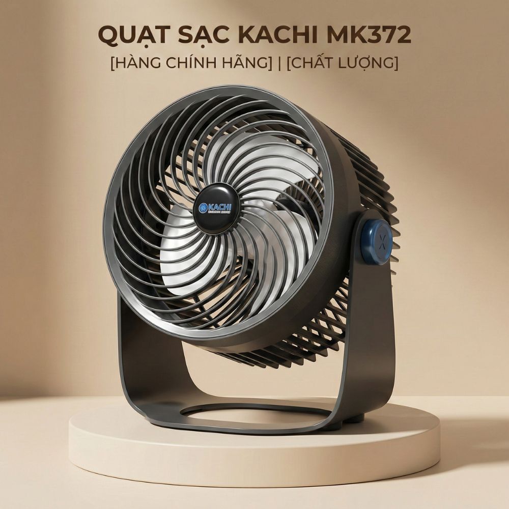 Quạt tích điện 4000mAH Kachi MK372