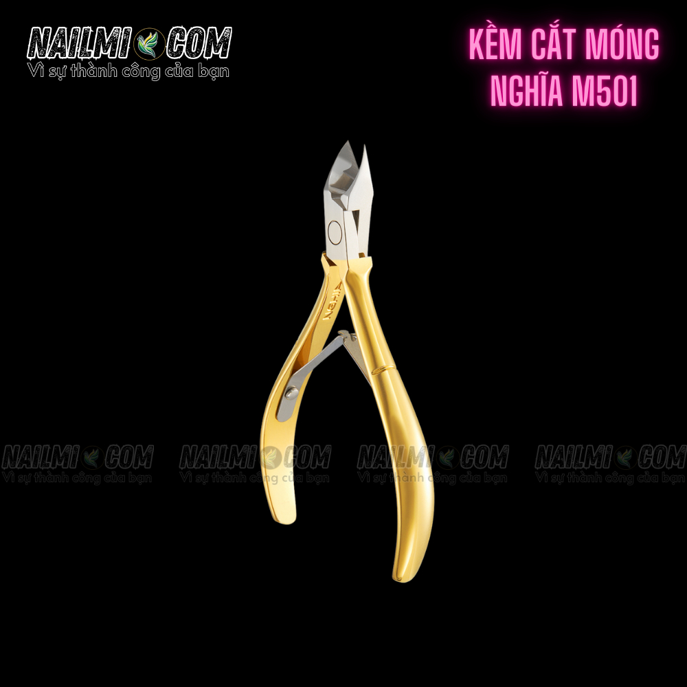 Kềm cắt móng Kềm Nghĩa thép chuyên dụng mạ vàng M.501 Thép carbon, an toàn cho người dùng_thumbnail_3