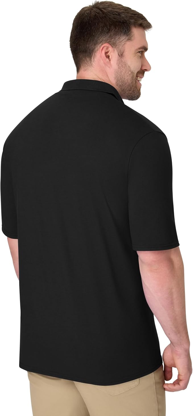 Men’s Active Polo Shirt – Comfortable Midweight Short Sleeve Tee