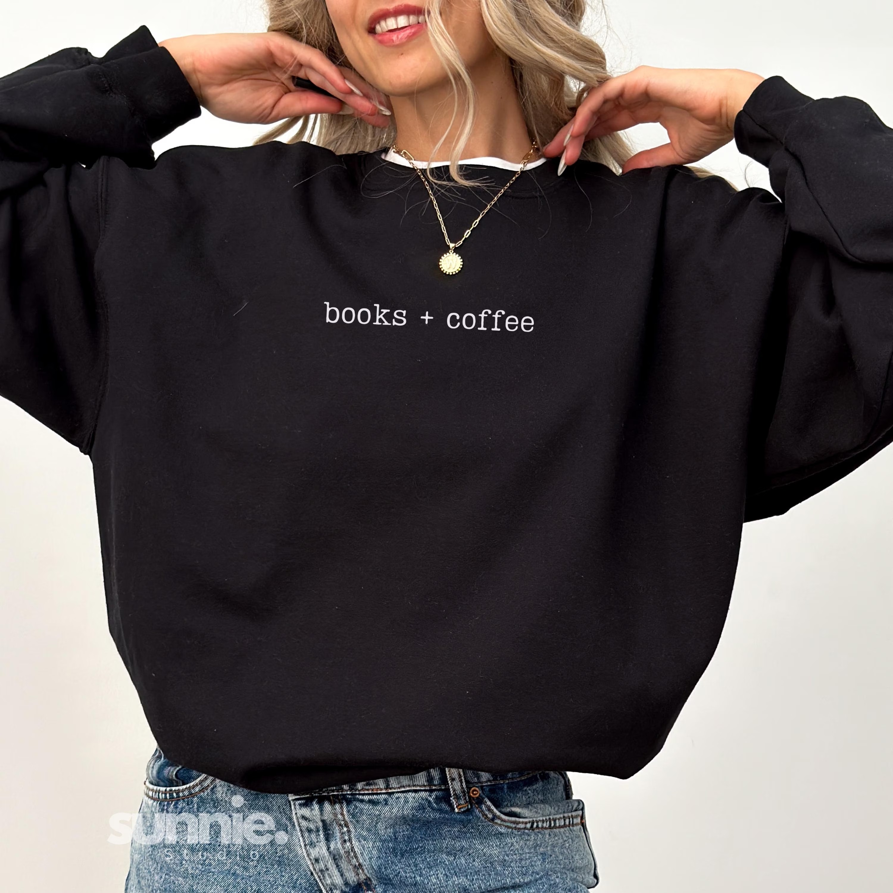 Minimalist Reader Embroidered Crewneck
