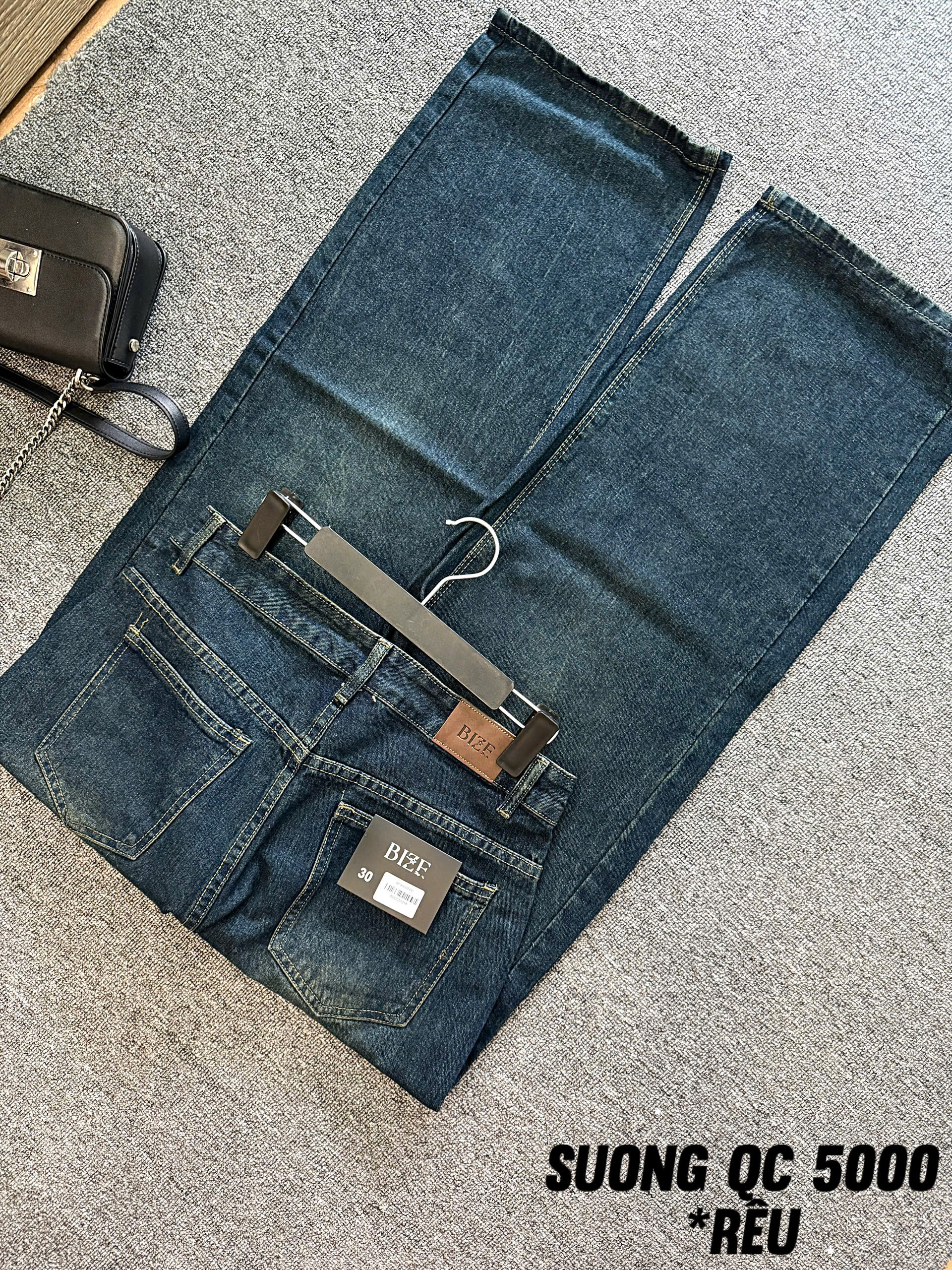 Quần jean ống suông lưng cao basic mới bigsize QJ5000 dành cho nàng béo mập từ 55-90kg_thumbnail_4