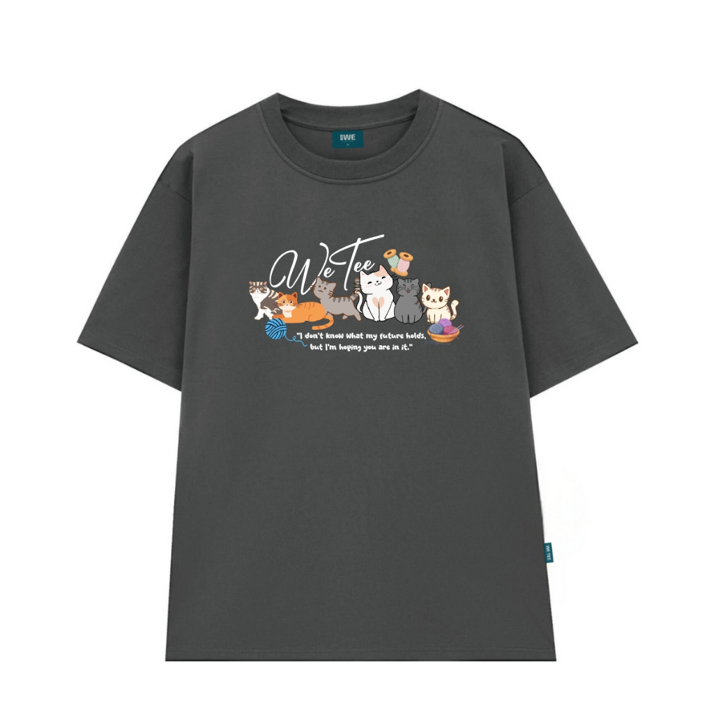 Áo thun nữ form rộng Happy Cats local brand WE TEE unisex nam nữ - WU0983_thumbnail_3