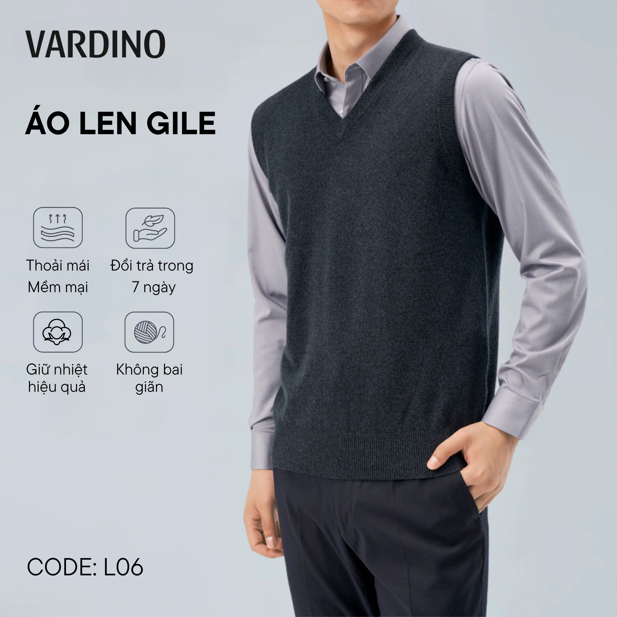 Áo len nam Vardino L06