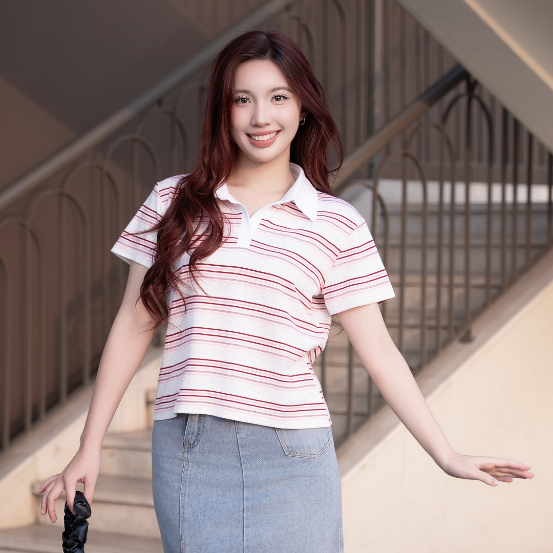 AT53 - Áo Polo Nữ Sweet Collar Form Rộng_thumbnail_1