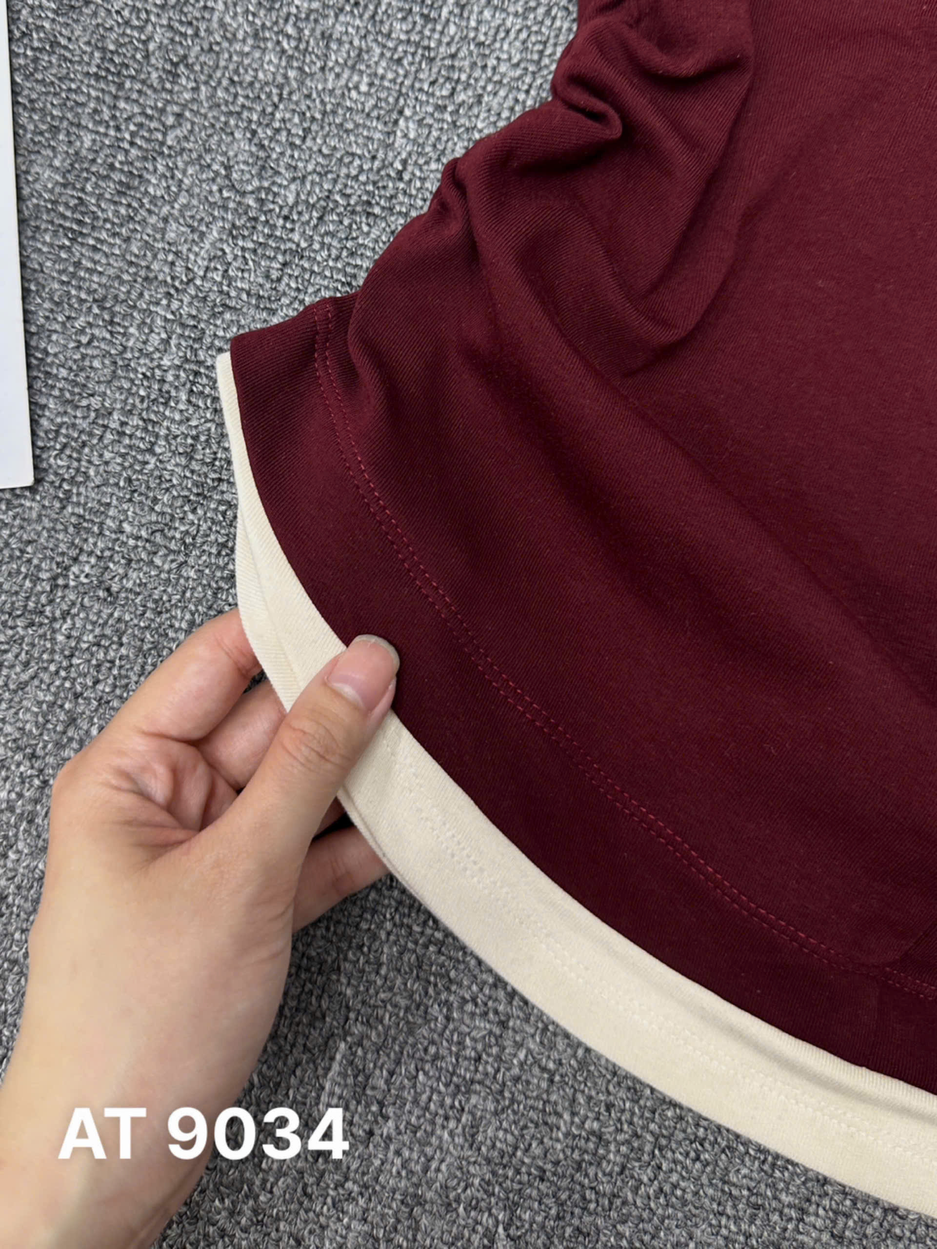 Áo thun thêu hươu phối dây kéo trước bigsize AT9034 dành cho nàng béo mập từ 55-90kg_thumbnail_13