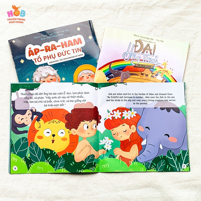 BỘ TRUYỆN TRANH CÔNG GIÁO CỰU ƯỚC - VƯỜN ĐỊA ĐÀNG, ĐẠI HỒNG THỦY, ÔNG ÁP-RA-HAM_thumbnail_1