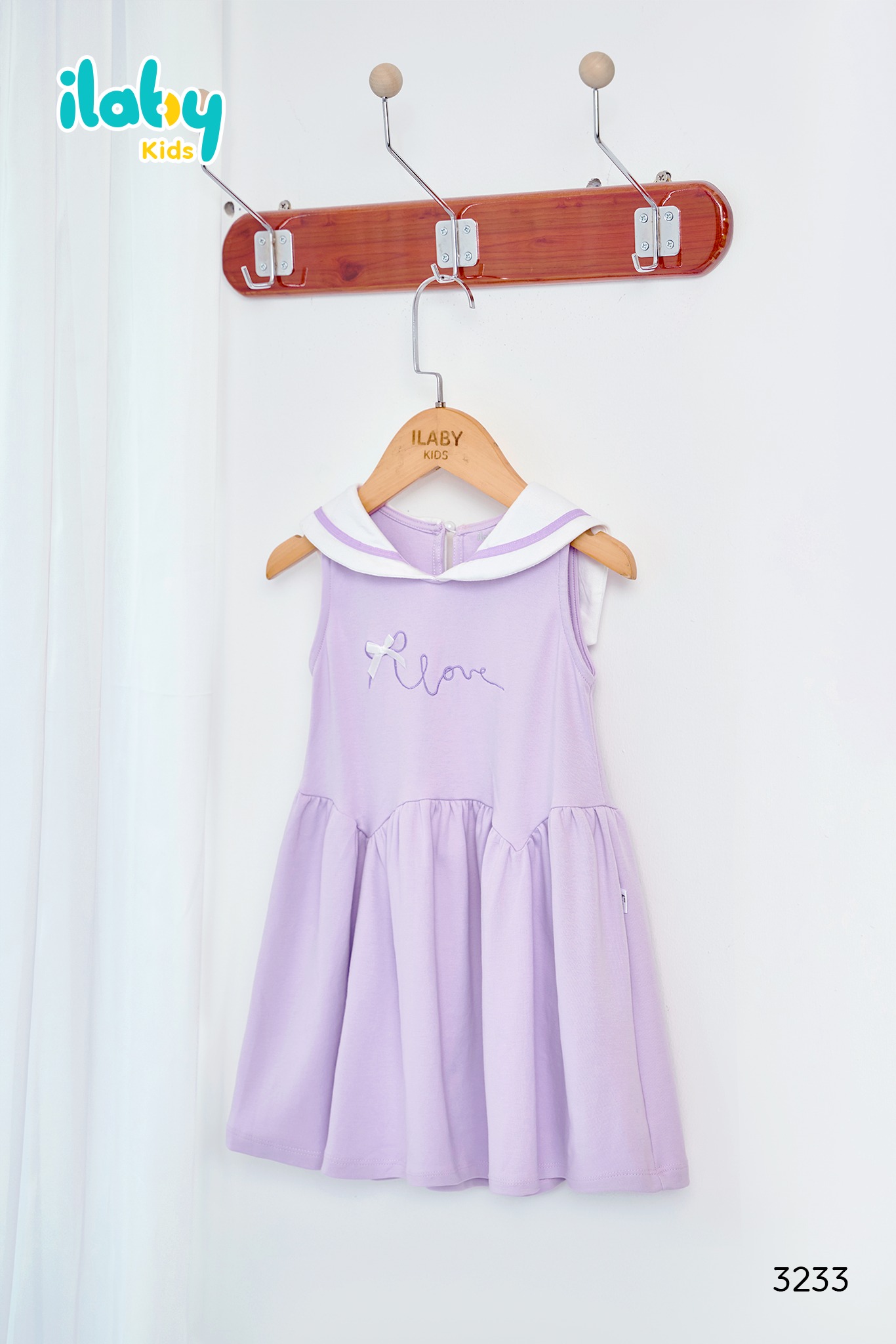 Váy sát nách cổ thủy thủ phối màu