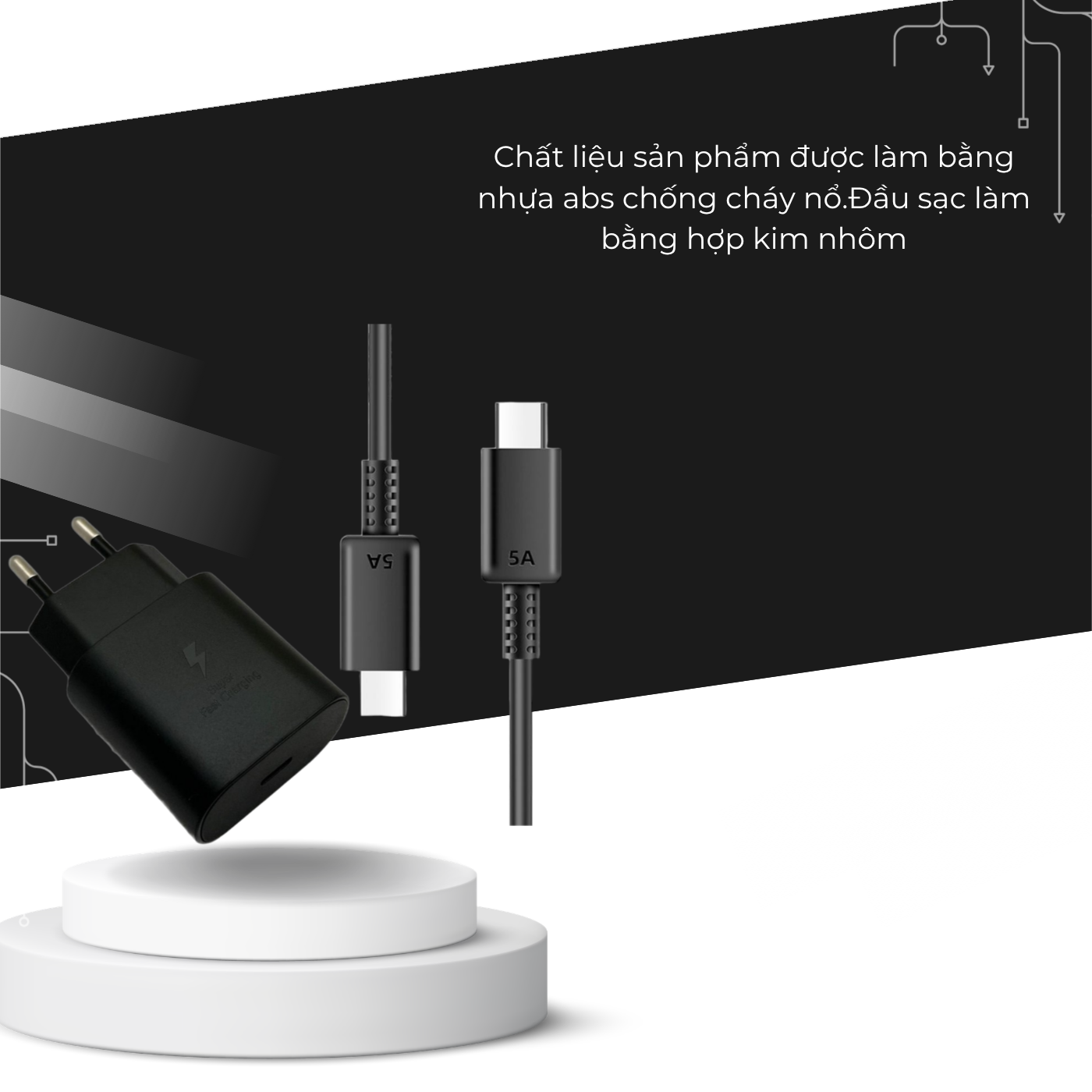 T-ECO SHOP | Bộ Sạc Nhanh 25W Type-C – Sạc Siêu Tốc, Kèm Cáp 1m/2m Cho Android_thumbnail_2