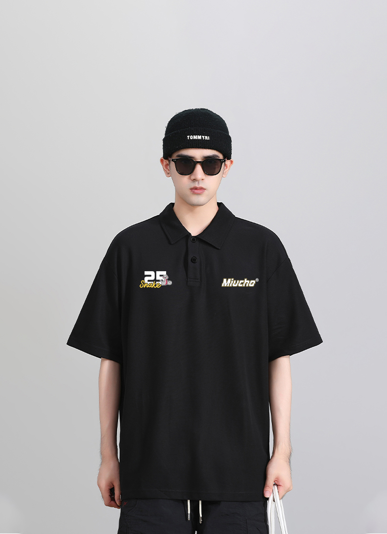 Áo polo nam tết form rộng có cổ vải cotton 4c co giãn thoáng mát 1812 Miucho in mix_thumbnail_2