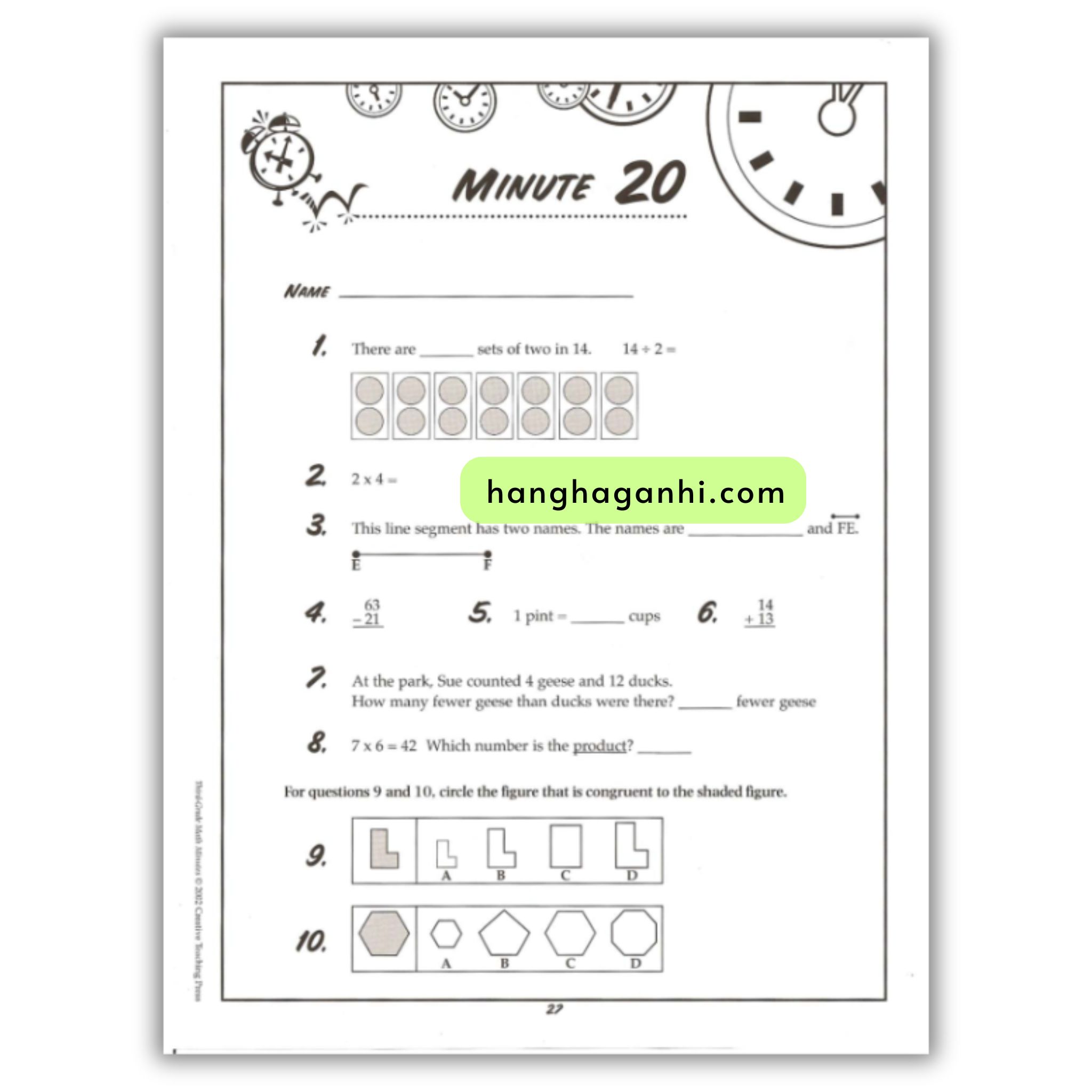 Math Minutes Grade 3- Sách Toán Tiếng Anh cho bé lớp 3_thumbnail_8