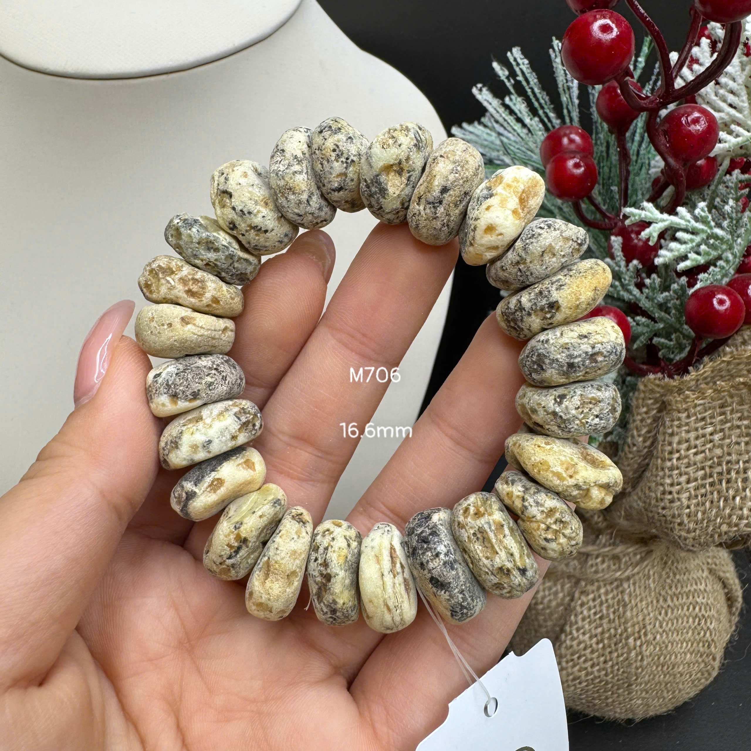 Lắc Tay Thô Mộc Sáp Bánh Xe - M706