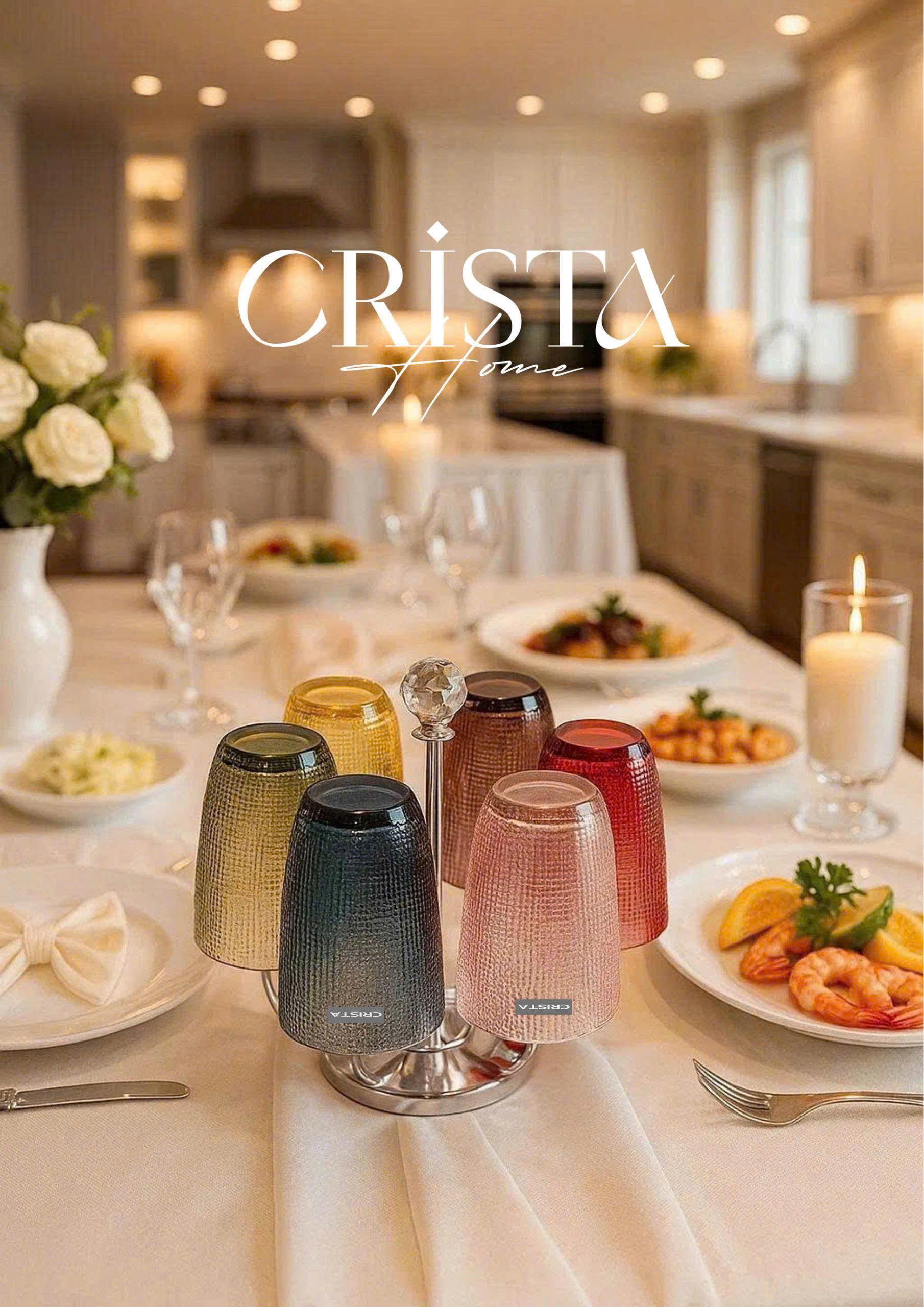 Bộ 6 cốc thủy tinh CRISTA HOME  vân lưới dập nổi 420 ml_thumbnail_60