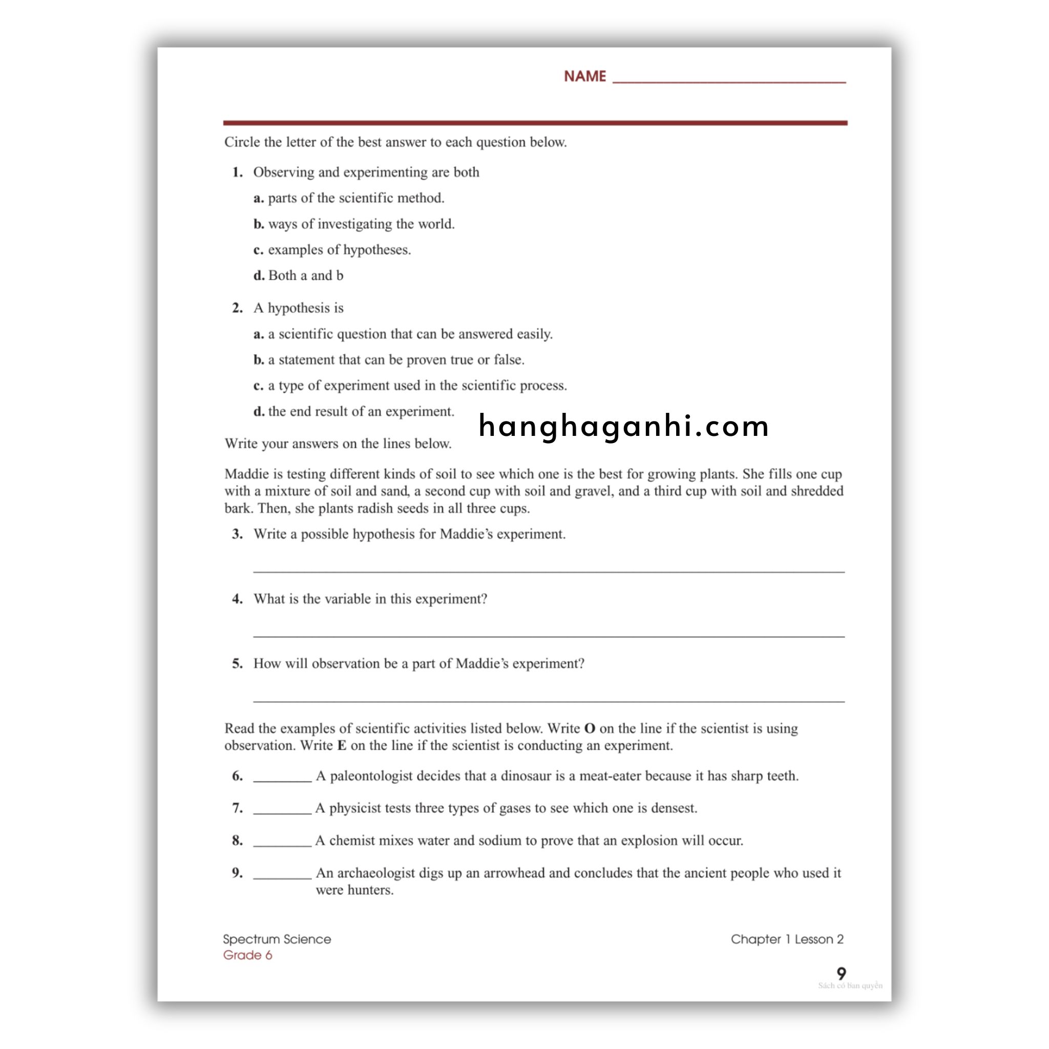 Sách Spectrum Science Workbook Grade 6_thumbnail_8