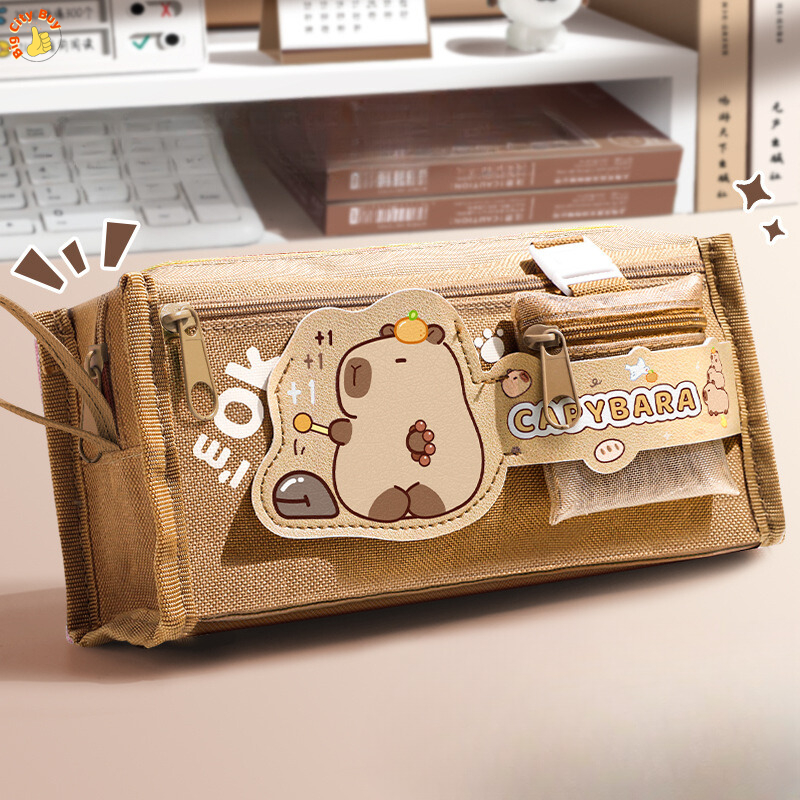 Hộp Bút Đi Học Cho Bé Kuromi Capybara Siêu Đáng Yêu Cho Bé Bigcitybuy_thumbnail_0