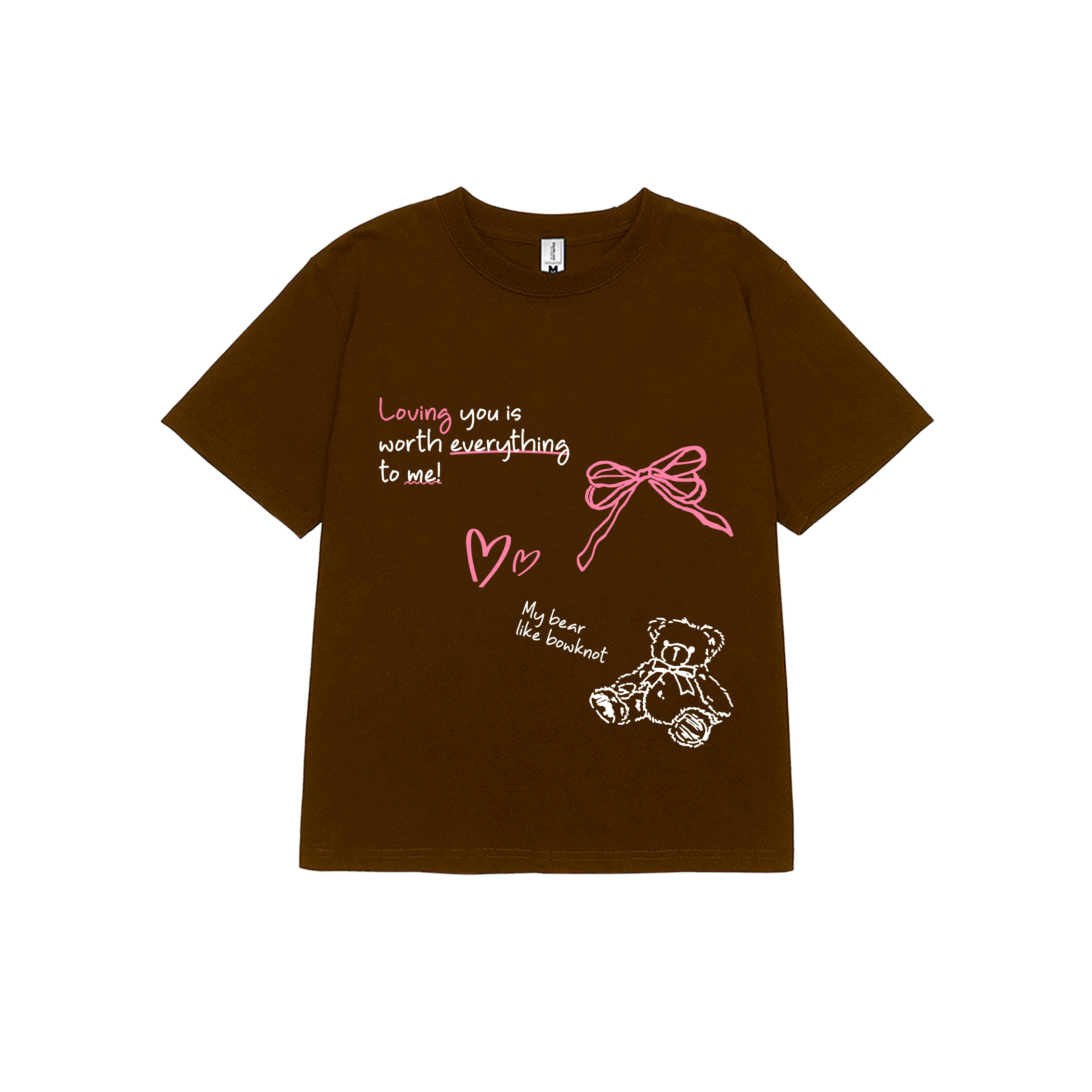 Áo thun baby tee nơ nhỏ xinh form ôm xinh xắn ABD1170 Miucho tay ngắn Cổ tròn hotrend in mix_thumbnail_8