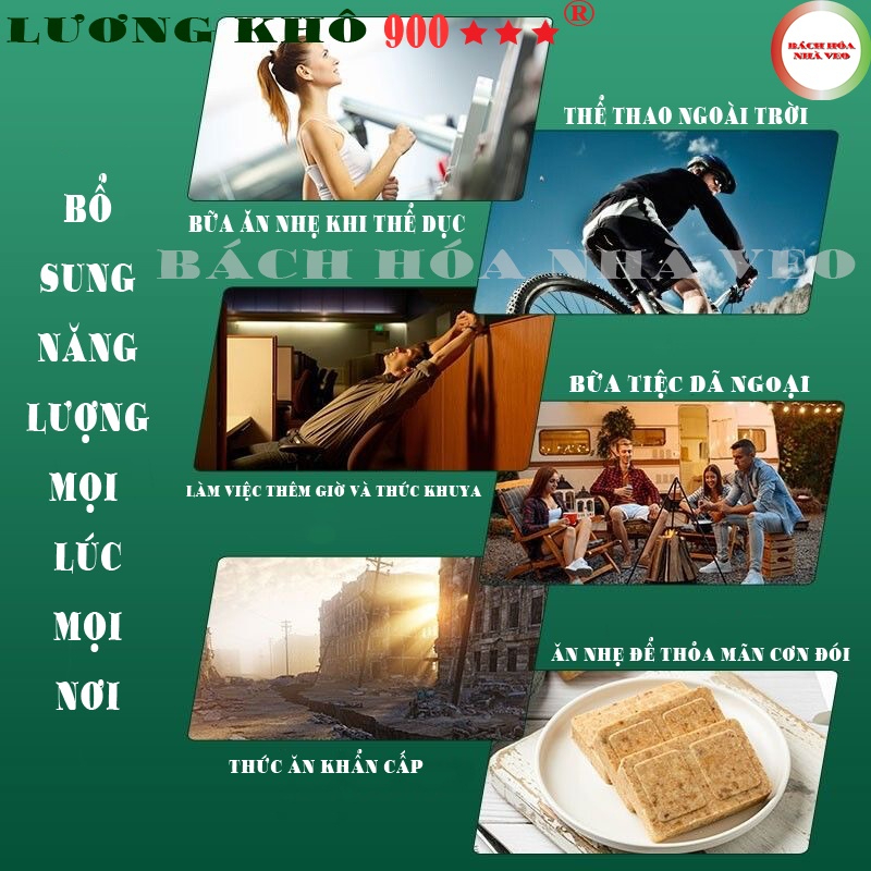 Lương Khô Quân Đội Trung Quốc, Lương Khô 900 Ba Sao, Thùng 4KG, Hàng Chính Hãng_thumbnail_2