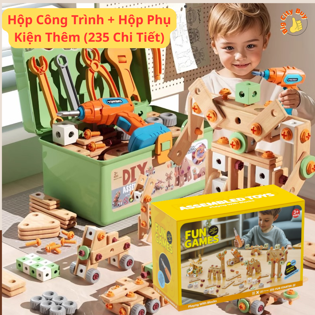 Bộ lắp ghép Kiến trúc sư cơ khí hoạt động được cho bé_thumbnail_9