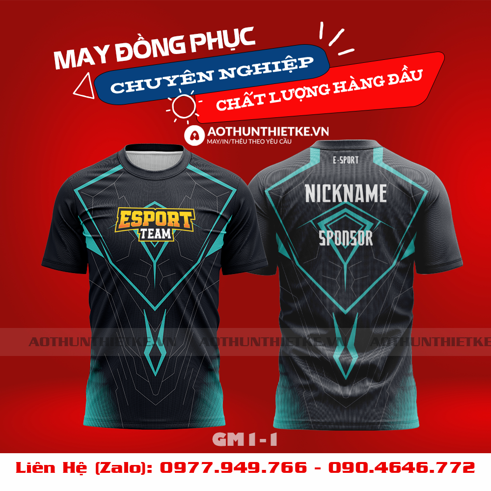 Mẫu Áo Game Thủ Esports Thiết Kế - TKGM97