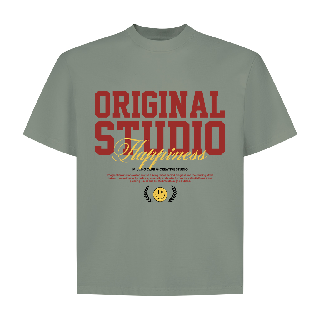 Áo phông nam local brand form boxy 2082 Miucho Club vải cotton 2c 250gsm cổ tròn in typography_thumbnail_0