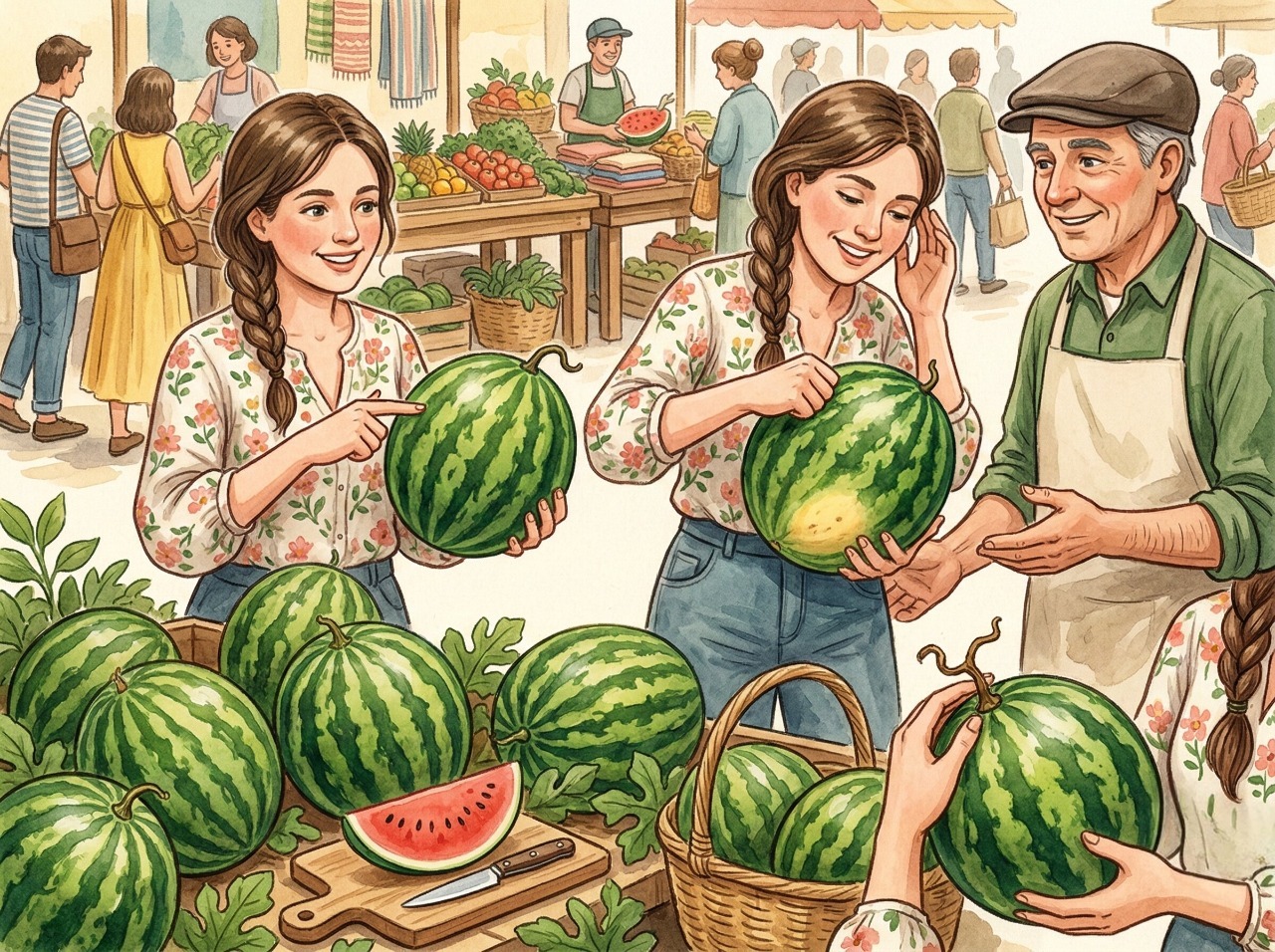 Mẹo Chọn Dưa Hấu Ngon, Ruột Đỏ, Ngọt Lịm Từ Kinh Nghiệm Nhà Vườn