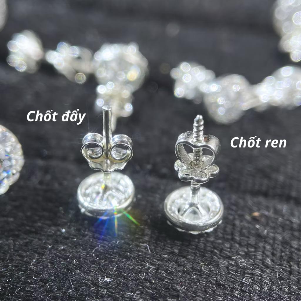 Chốt ren bạc xi bạch kim