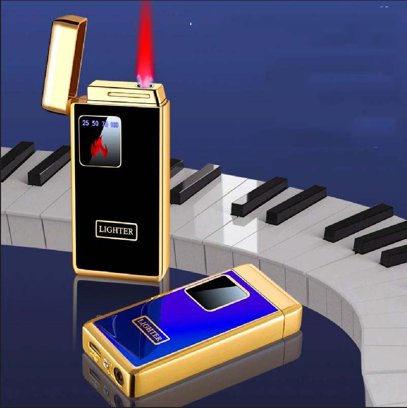 Bật lửa gas sạc điện WF19 fullbox tặng kèm đầu bơm gas_thumbnail_4