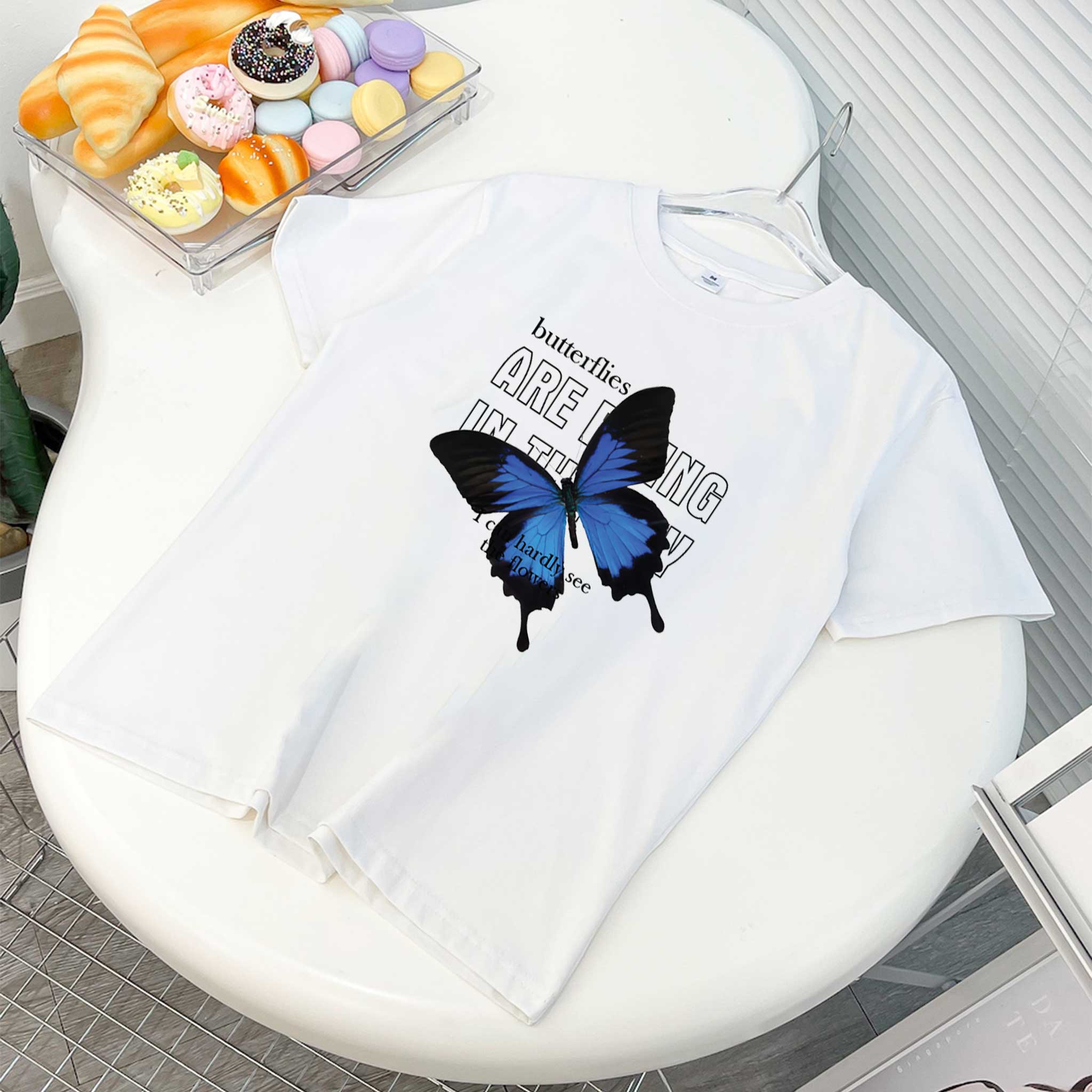 Áo thun nữ form vừa regular nhiều màu sắc ARD1489 Miucho Chic vải cotton cổ tròn in graphic_thumbnail_10