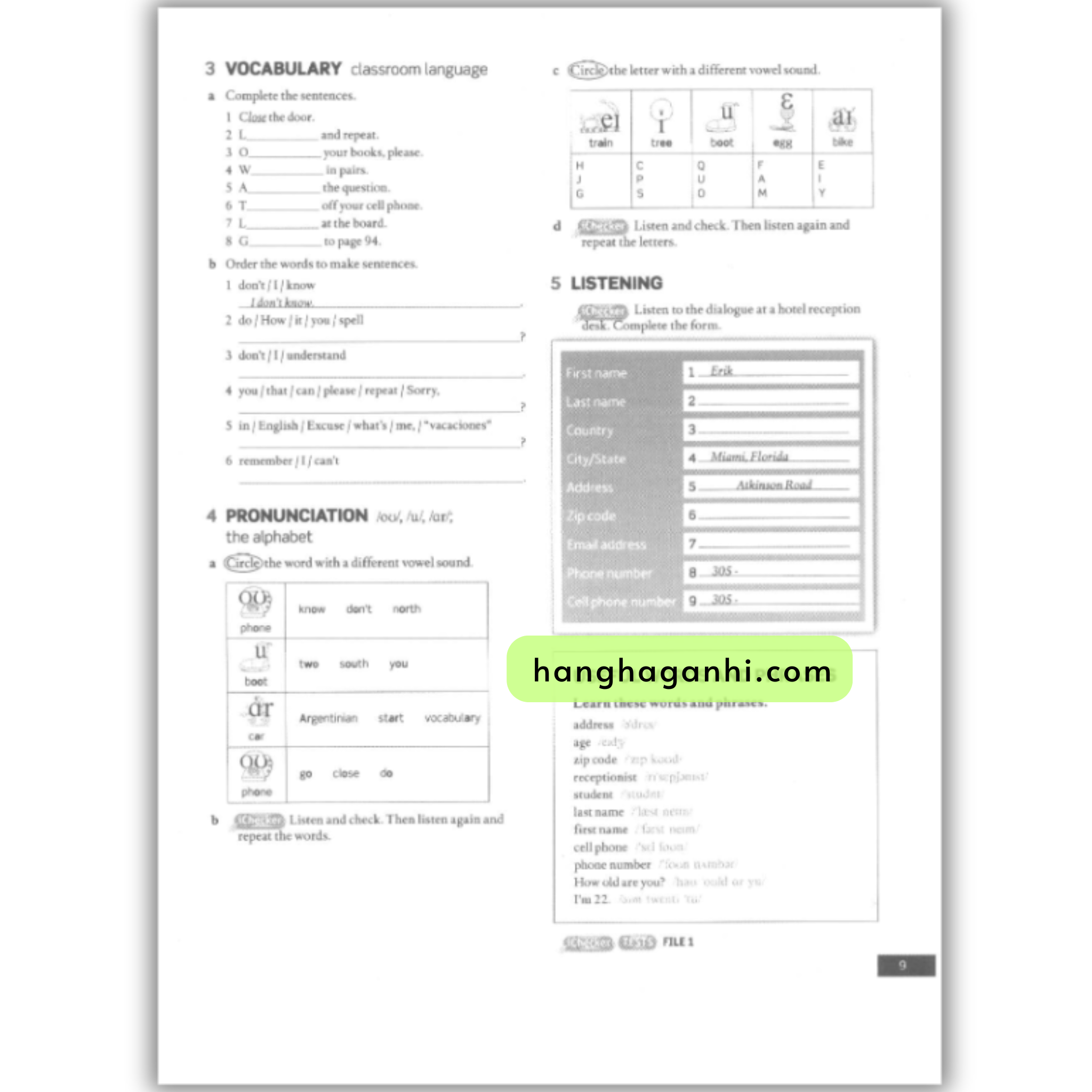 American English File 1 Workbook (Second Edition) _thumbnail_2