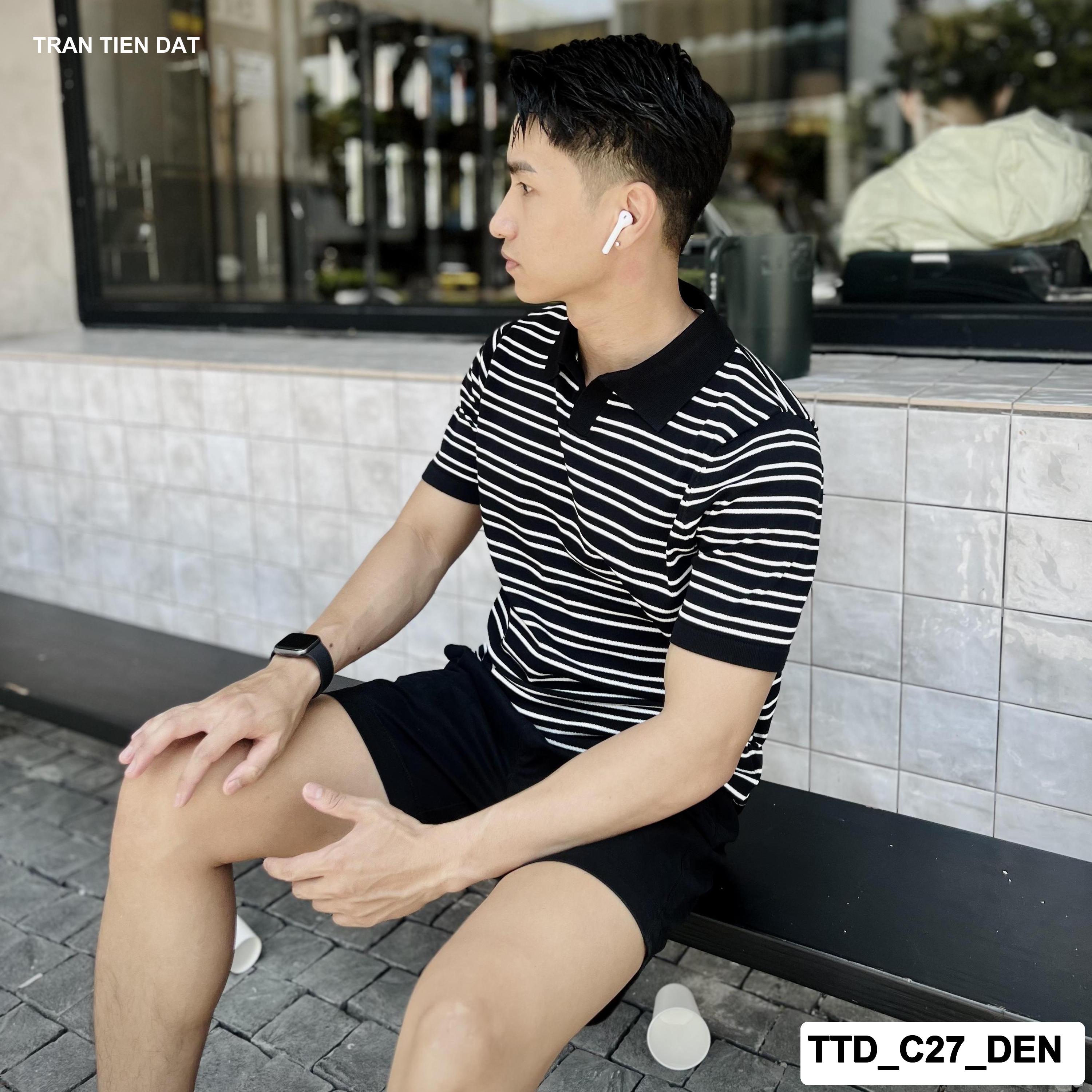TTD_C27 - Áo polo dệt kim 2 sọc cho nam C27_thumbnail_3