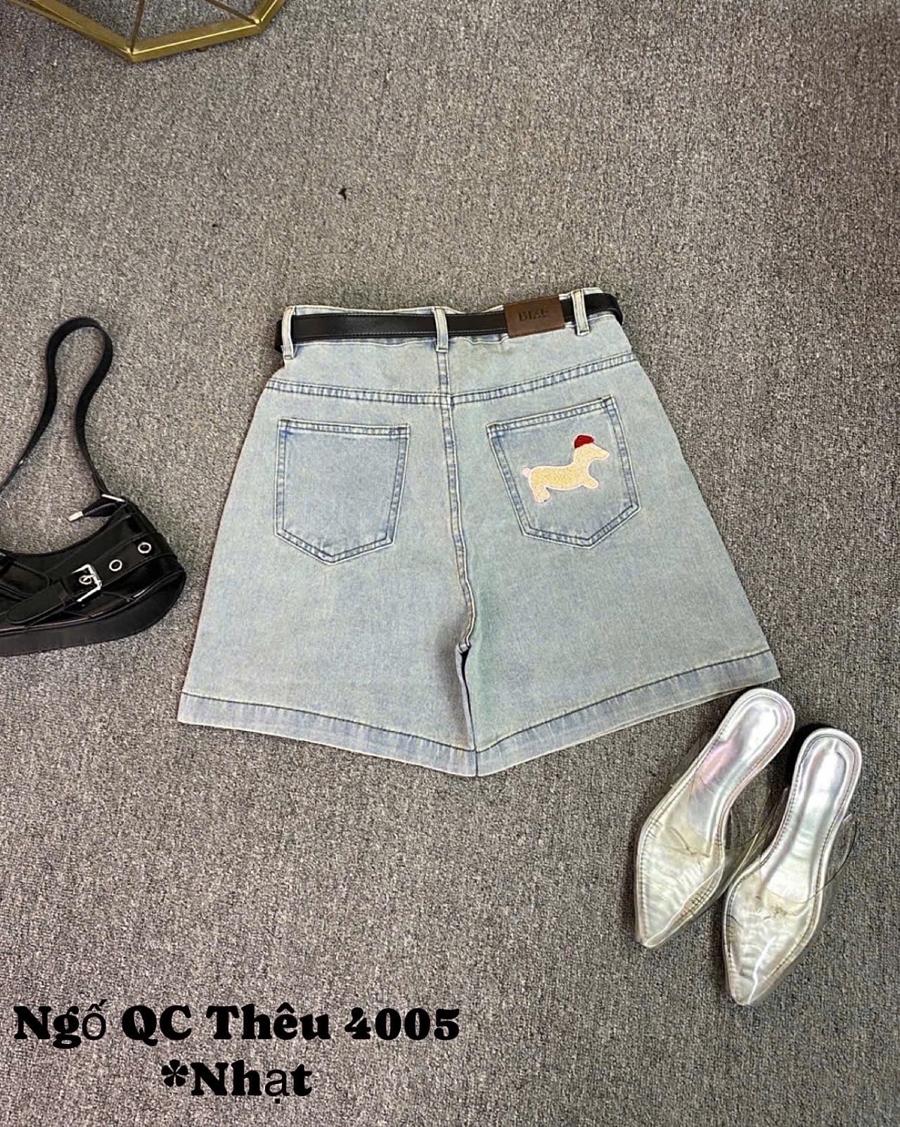 Quần short lửng ngố thêu cún basic bigsize QSJ4005 dành cho nàng béo mập từ 55-90kg_thumbnail_7