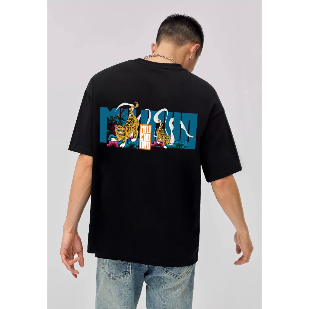 Áo thun nam form rộng 12 con giáp tuổi Dần ( tuổi hổ) ATD440 Miucho Man cotton cổ tròn ingraphic_thumbnail_4