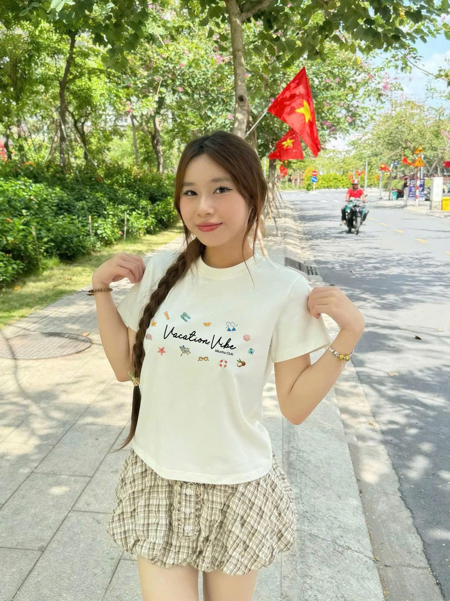 Áo baby tee ôm body hè biển 2194 Miucho cổ tròn vải cotton 4c thoáng mát in mix_thumbnail_6