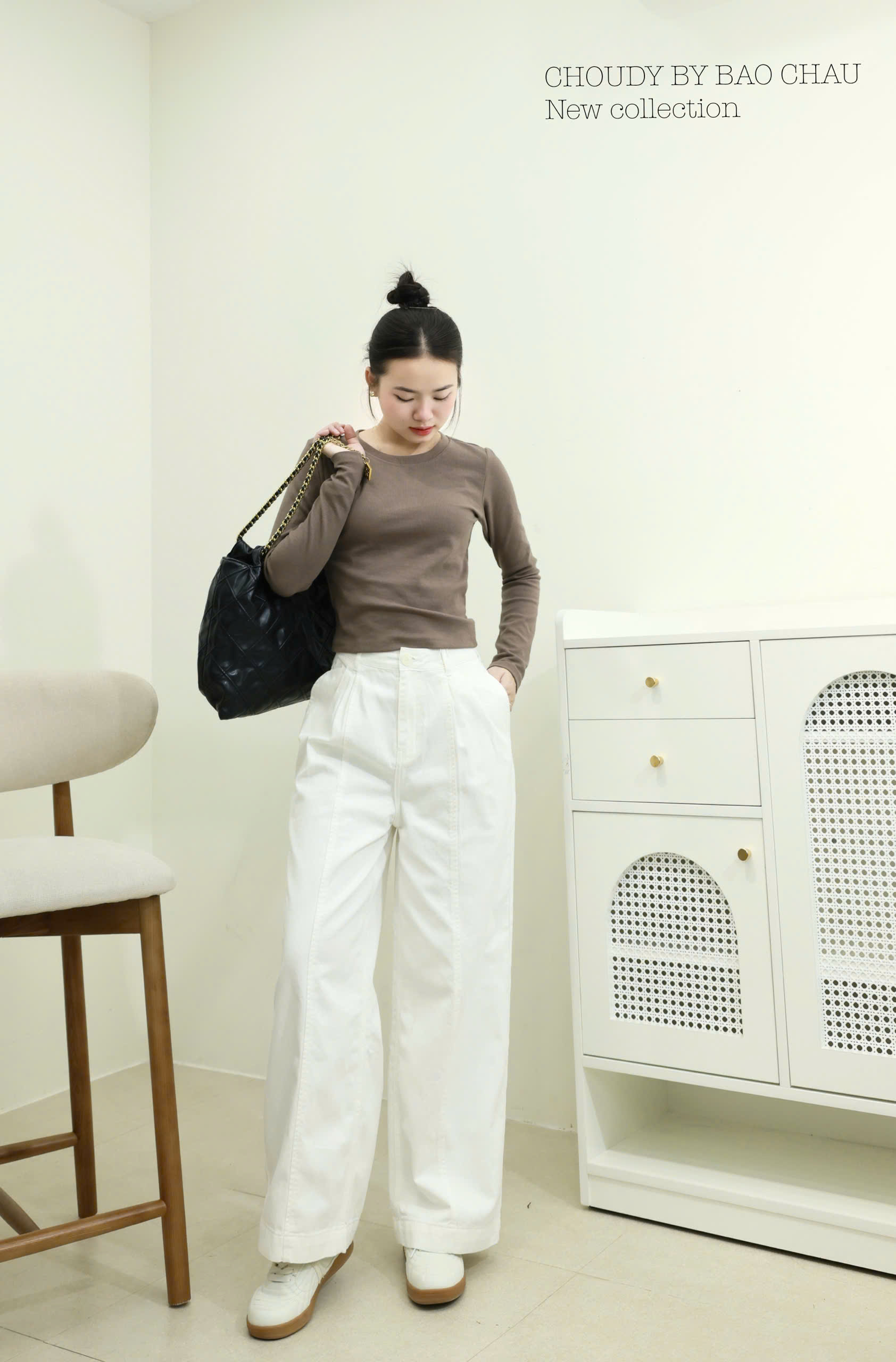 SALE Q308 QUẦN KAKI SUÔNG TRẮNG