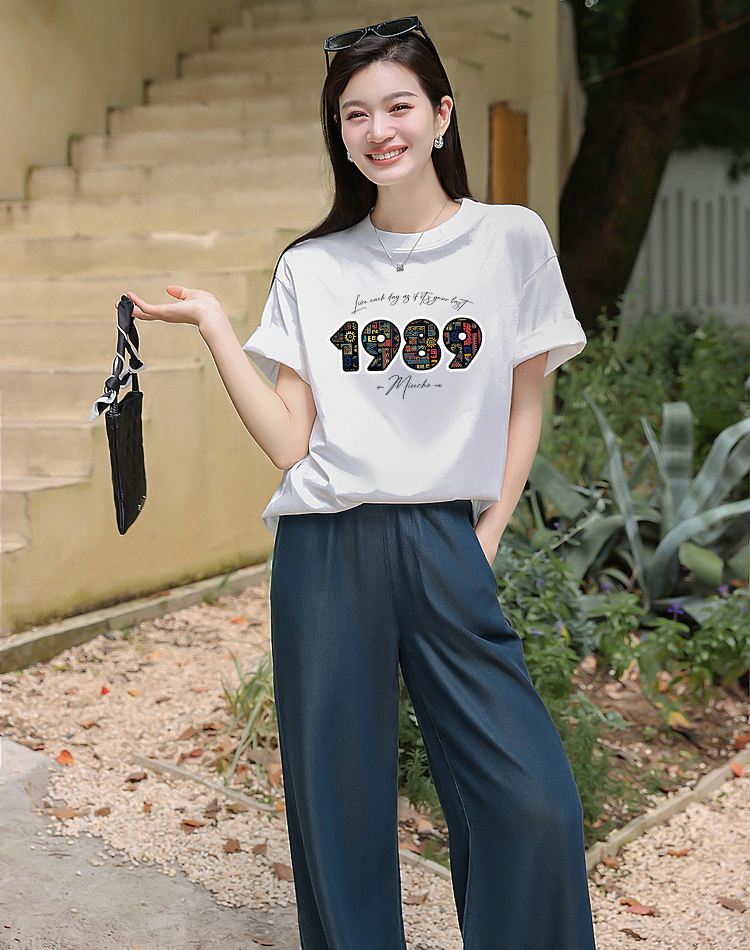 Áo thun nữ in năm sinh 1989 form vừa regular vải cotton 4c thoáng mát ARD1776 Miucho Chic in mix_thumbnail_6