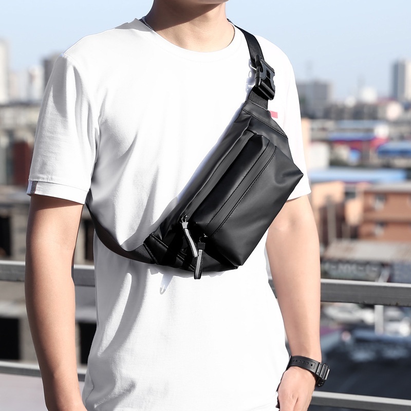 HUBO Fanny Bag Waterproof Oxford Large-capacity Casual Shoulder Waist Bag_thumbnail_4