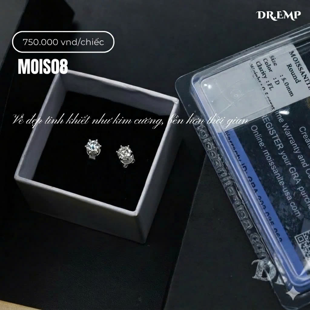 Khuyên tai bạc xi bạch kim kim cương 5mm_thumbnail_0