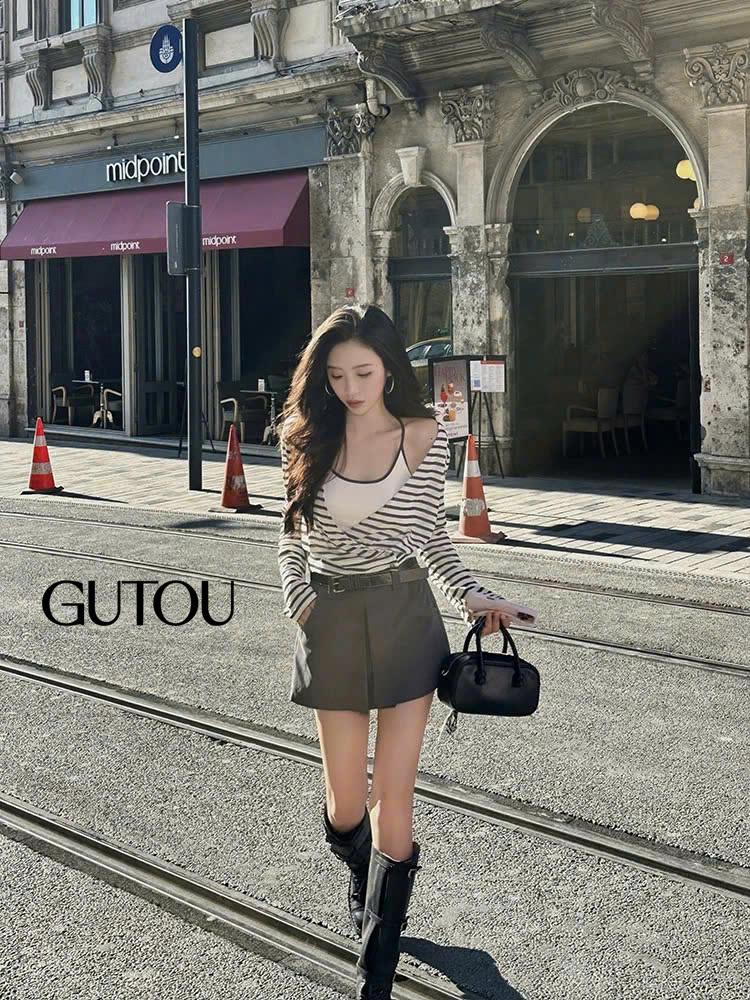 [ GUTOU ] Áo Dài Tay Kẻ Sọc Amelie_thumbnail_6