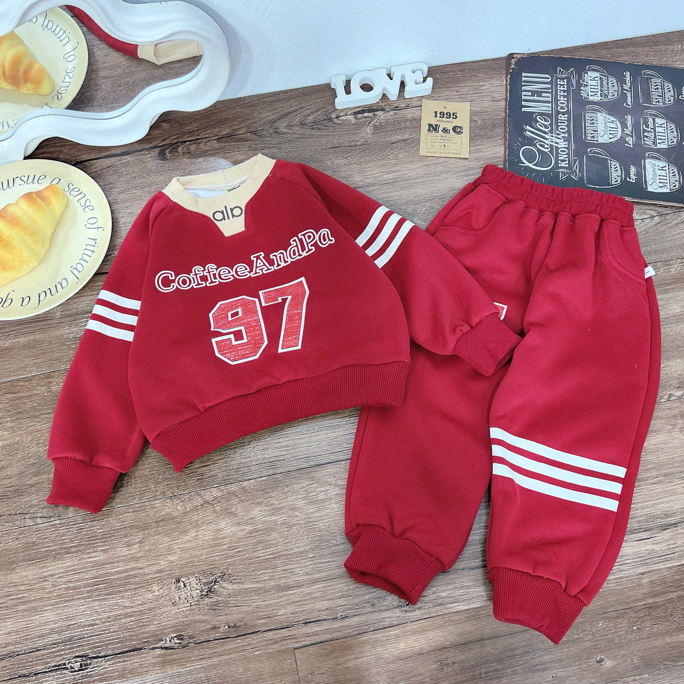 Q86 BỘ DÀI TAY COFFEE AND PA SỐ 97- A210.395