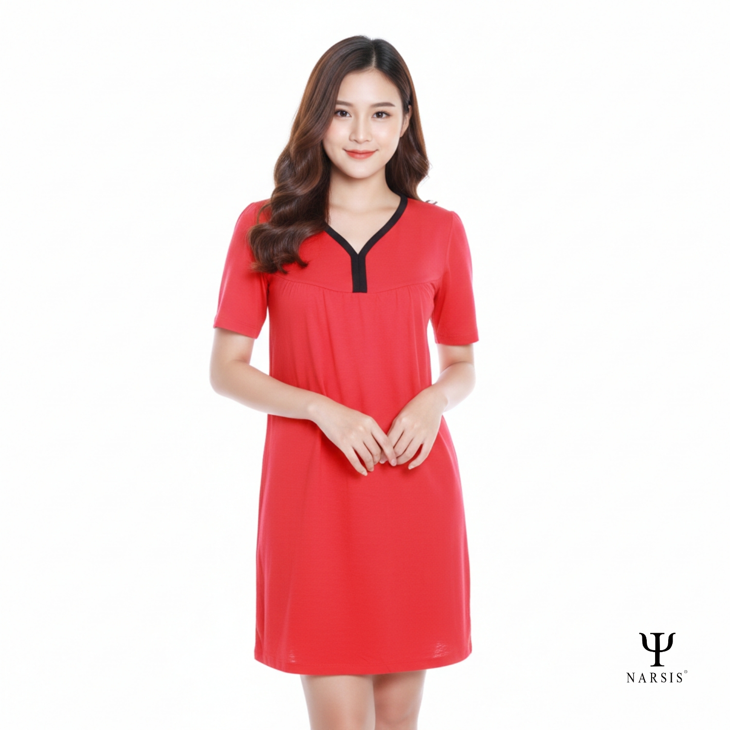 VÁY NGỦ NỮ B4002 NARSIS CHẤT LIỆU THOÁNG MÁT, DỄ CHỊU, THOẢI MÁI CẢ NGÀY, DỄ VẬN ĐỘNG