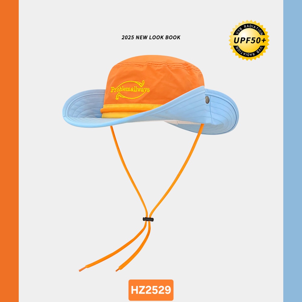 Mũ bucket vành rộng leo núi, trekking phối nhiều màu HZ2529_thumbnail_4