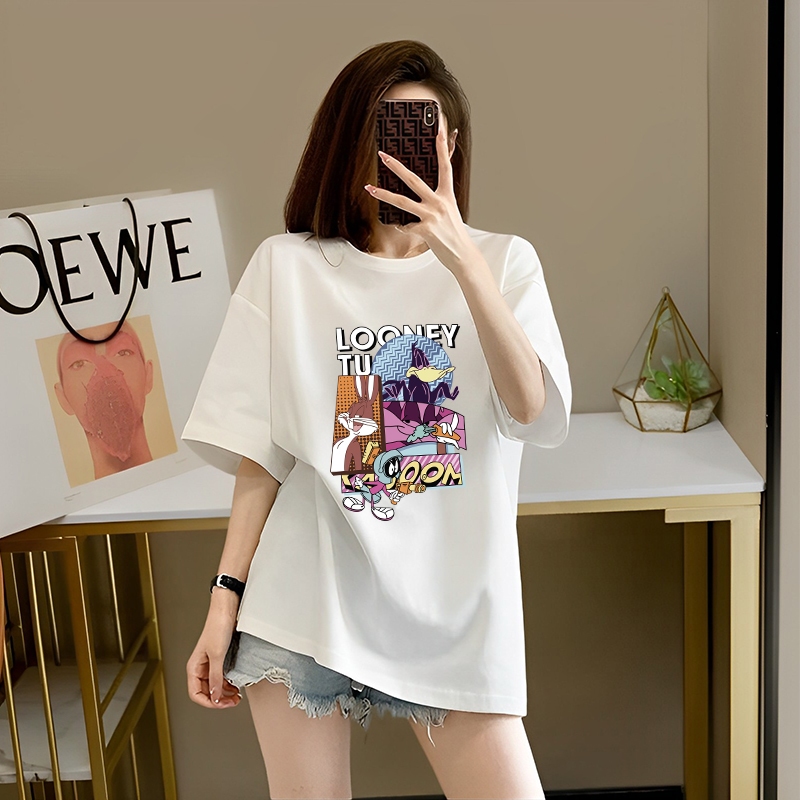 [Form Rộng] Áo thun nữ dáng rộng - Áo phông nữ form rộng 95% cotton - Loza G0129_thumbnail_9