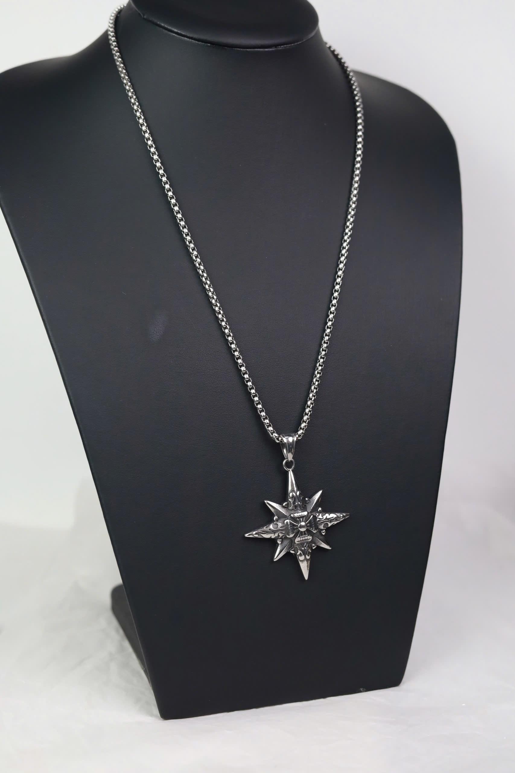 Vòng cổ titan mặt trời phong cách Gothic_thumbnail_3