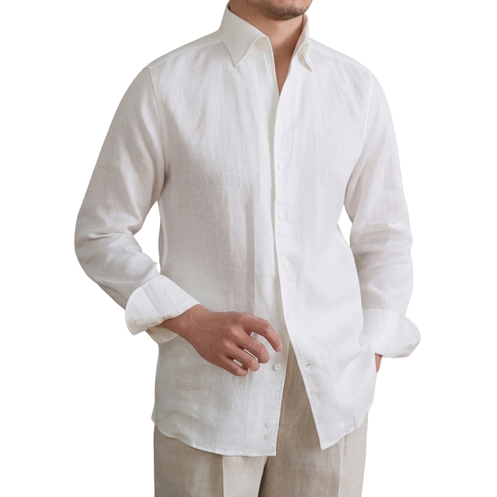 Sơ Mi Linen Cổ Button Down Ẩn Season 2