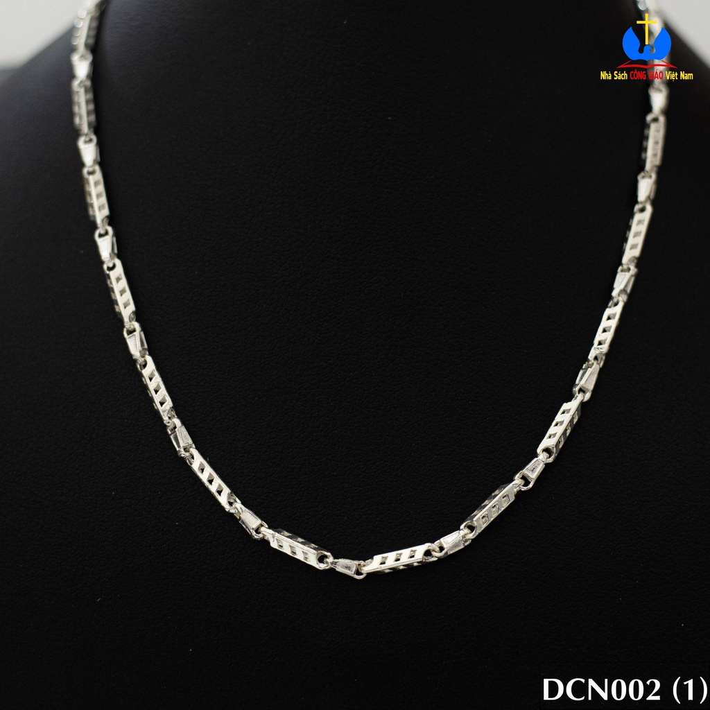 Dây chuyền bạc ta mẫu nam DCNAM002 - Quà tặng Công Giáo, sinh nhật, lễ quan thầy_thumbnail_0