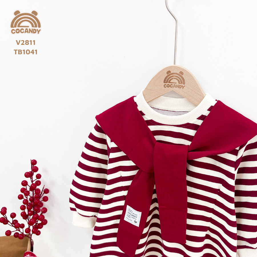 Váy dài kẻ BE phối ĐỎ_thumbnail_3