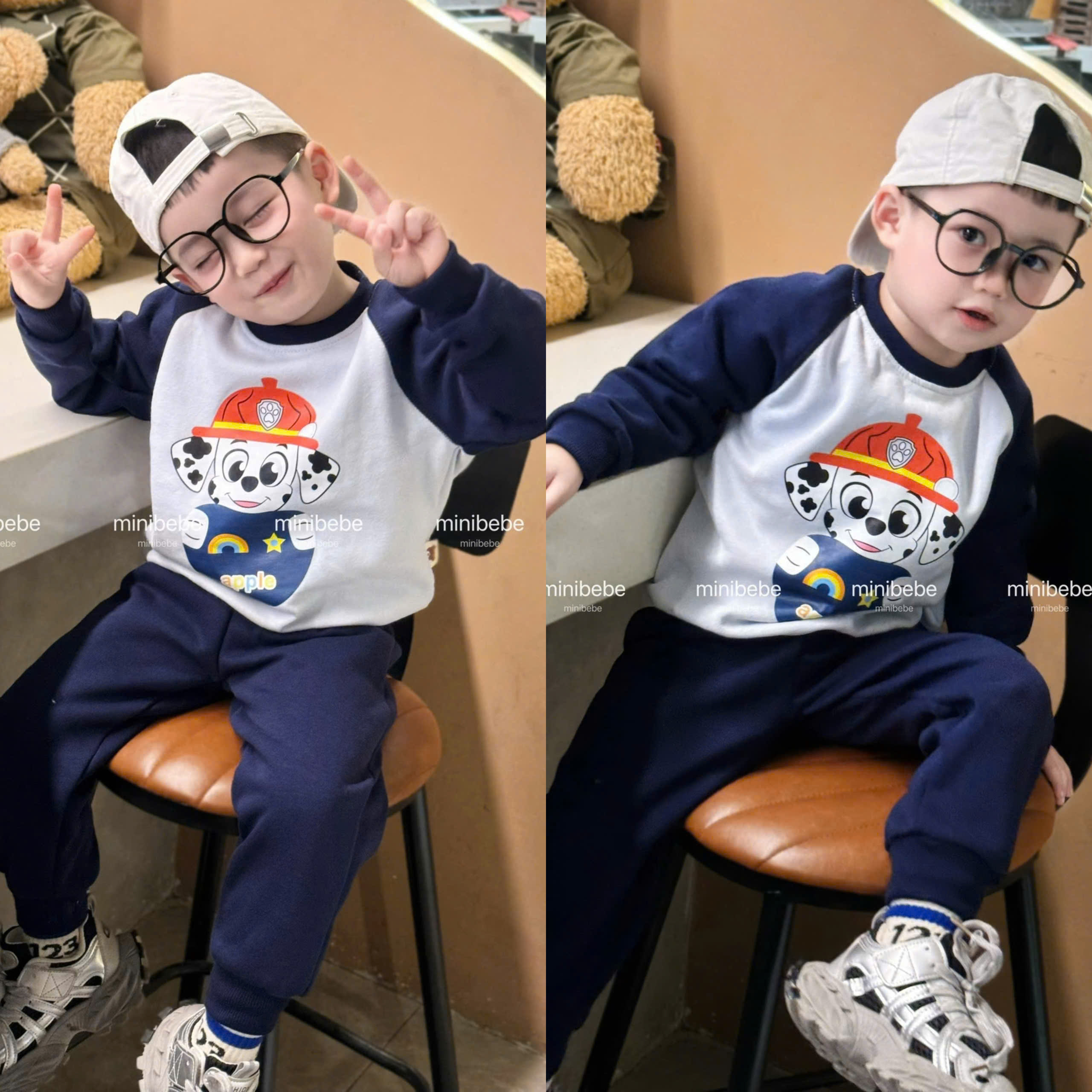 T27 BỘ DÀI TAY CHÓ CỨU HỘ APPLE- A210.431