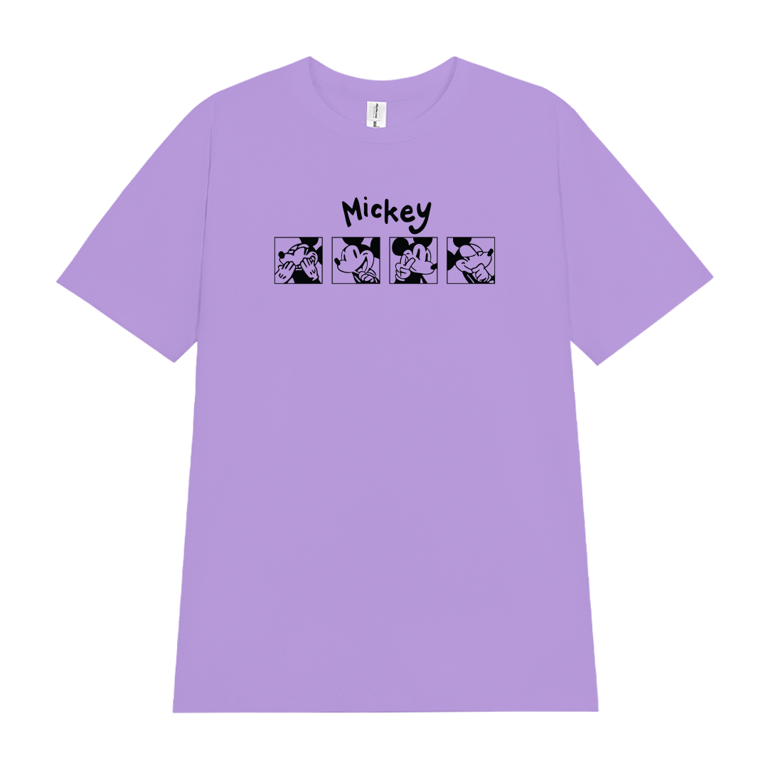 Áo thun nữ form vừa regular nhiều màu sắc ARD1486 Miucho Chic vải cotton cổ tròn in artwork_thumbnail_13