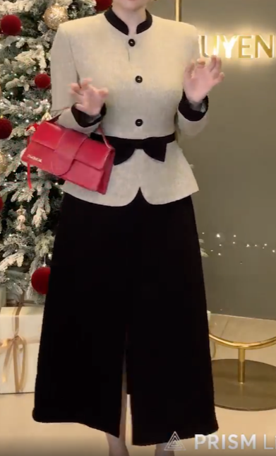 Đầm Chữ A Cổ Tàu Nơ Eo_thumbnail_4