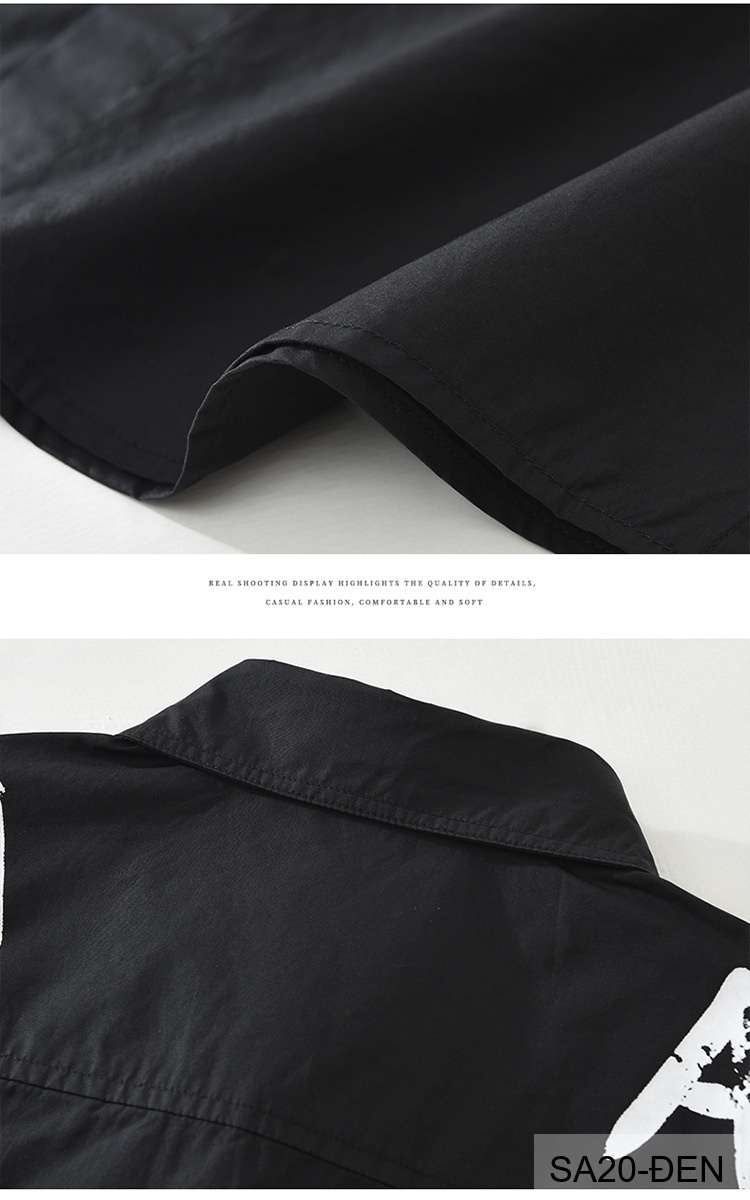 SA20 - Áo sơ mi nam tay dài in chữ BATMGA phong cách Hàn Quốc, chất cotton mềm mại, form rộng rãi_thumbnail_17