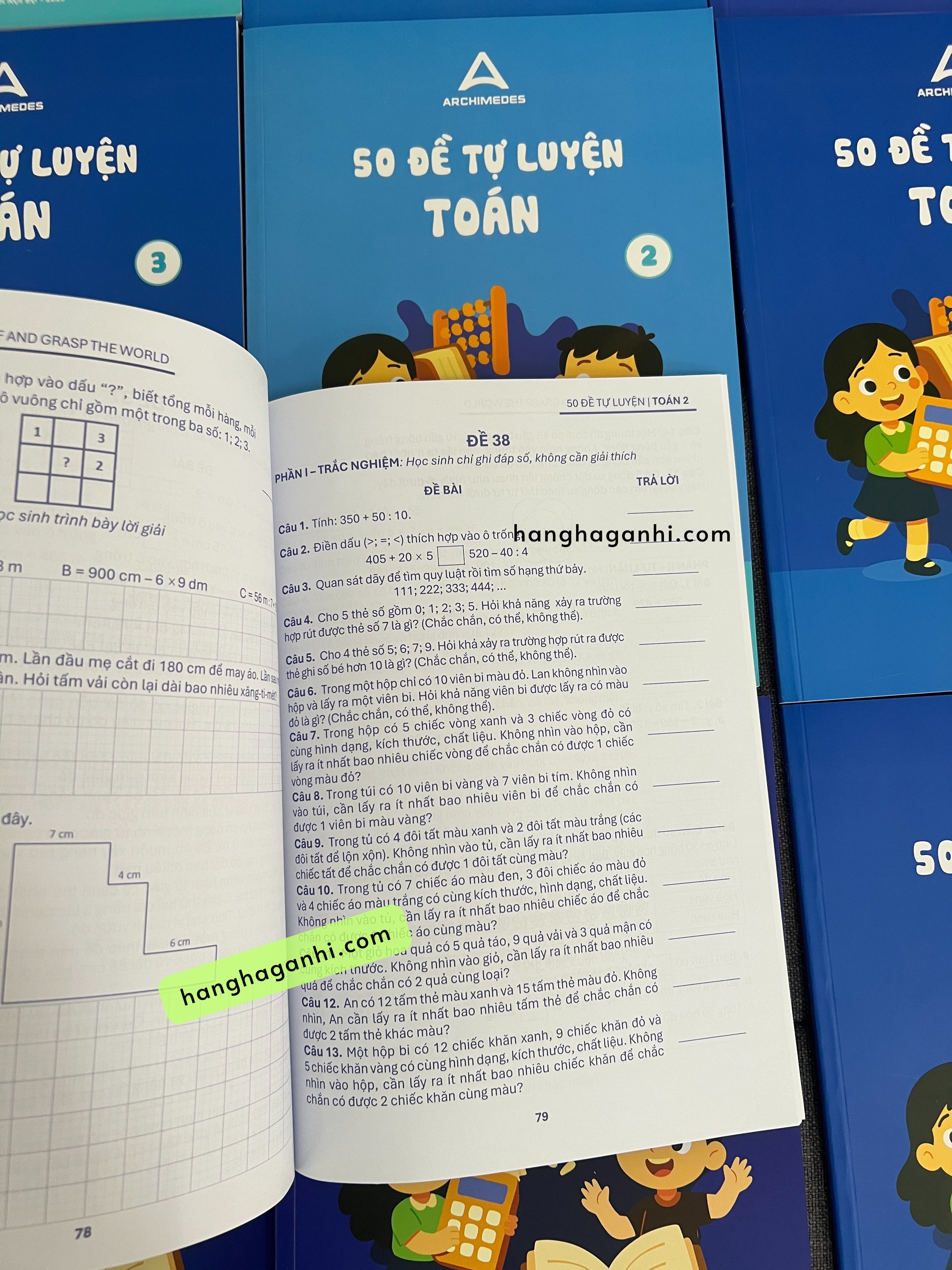 Sách Archimedes 50 đề tự luyện Toán lớp 2_thumbnail_4